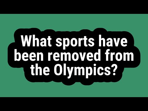 What Sports Were Dropped From the Olympics?